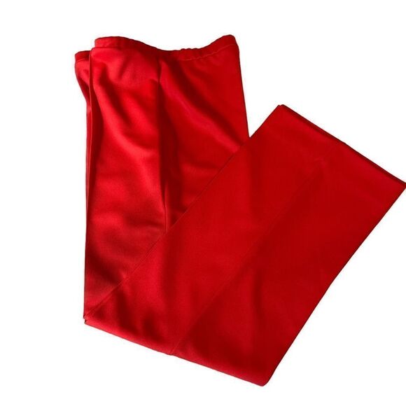 Vintage Vivid Red Wide leg Trousers - Picture 1 of 8